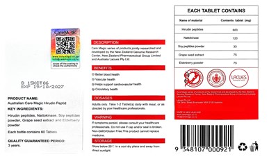 Package Labeling -85119 (Labeling 2)